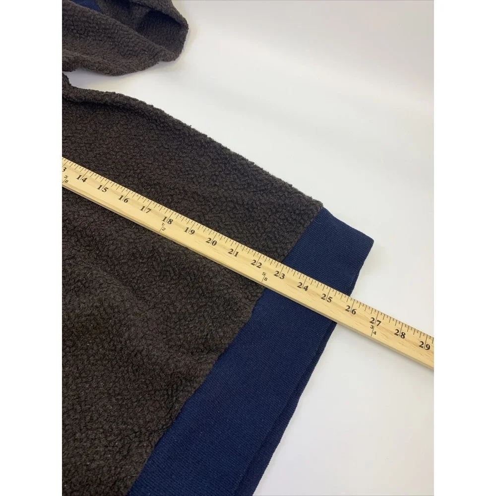 Patagonia Woolyester Fleece Pullover Zip Logwood Brown Navy 269490 Mens Large - Picture 9 of 11